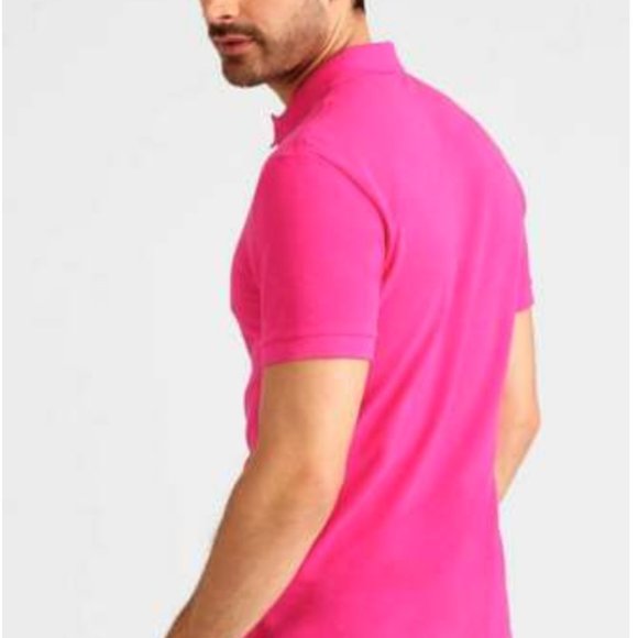 🐊LACOSTE CLASSIC FIT Piqué POLO, Tyrian_NWT - Picture 3 of 6